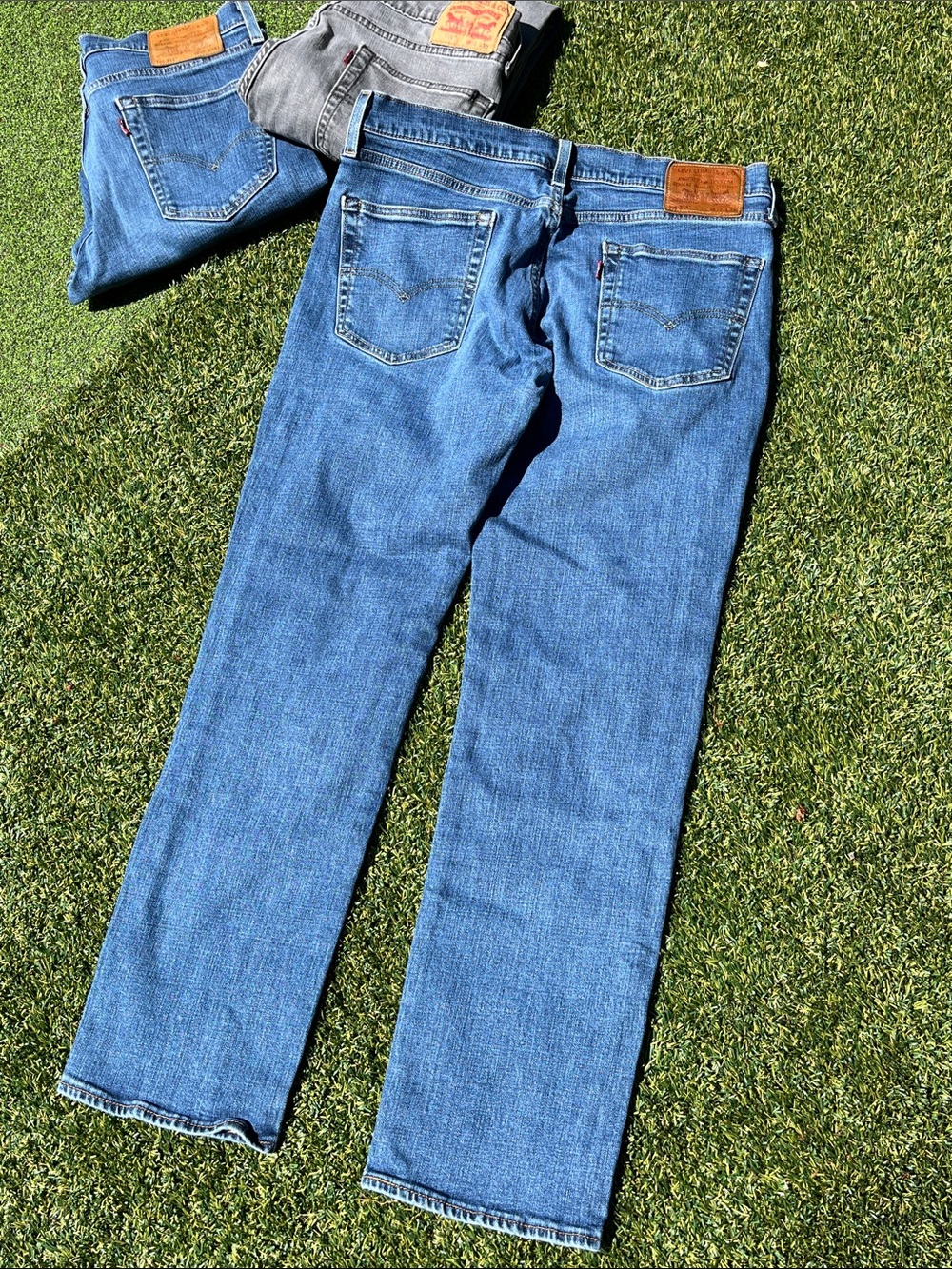 Bundle of Levi’s 32x32 Men's 514, 3 pair blue & grey - Picture 9 of 13